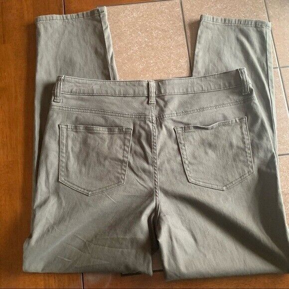 LOGO Gray Straight Leg Pants - Womens 12 - Picture 2 of 8